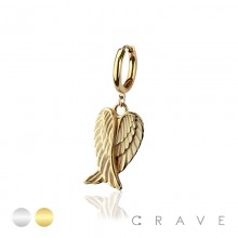 ARCHANGEL WINGS 316L SURGICAL STEEL EARRING